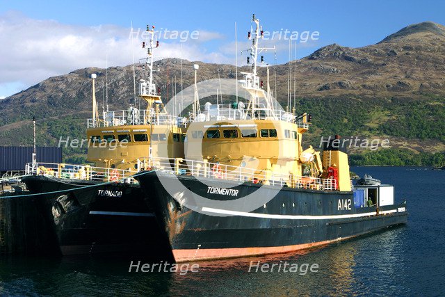 Boats, Kyle of Lochalsh, Highland, Scotland.