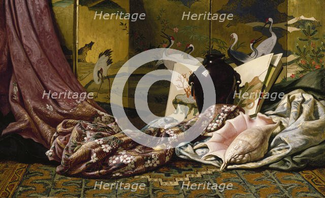 Japanese Still Life, 1879. Creator: Elihu Vedder.