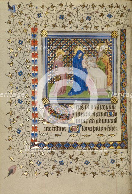 The Presentation in the Temple; Book of Hours, about 1400-1410. Creator: Unknown.
