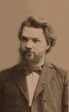 Portrait of Alexei Ivanovich Vvedensky (1861–1913), End of 19th century. Artist: Photo studio of Mikhail Volkov  