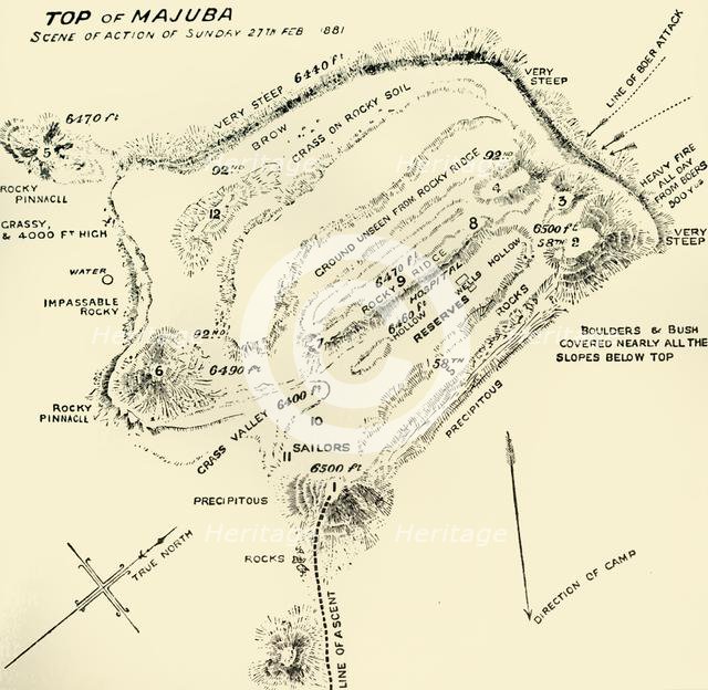 'Top of Majuba - Scene of Action of Sunday 27th Feb 1881', 1900. Creator: Unknown.