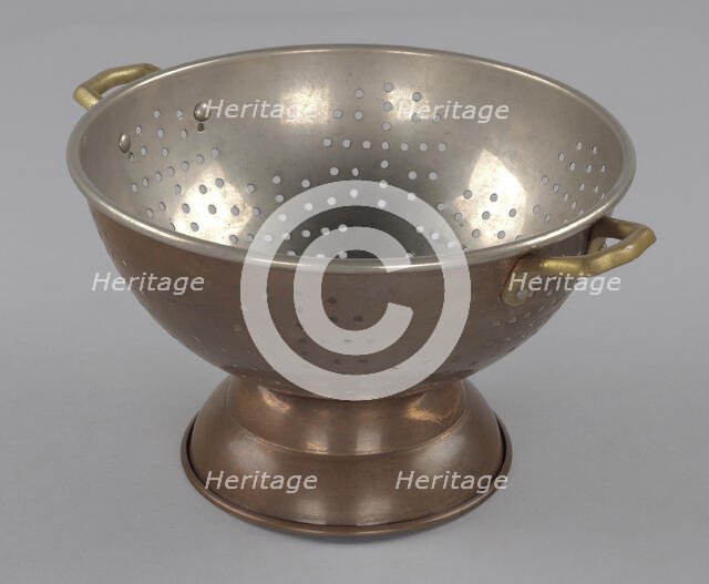 Colander used by Chef Joseph Randall, 1976. Creator: Unknown.