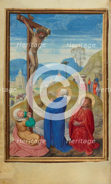 The Crucifixion; Prayer Book of Cardinal Albrecht of Brandenburg, about 1525-1530. Creator: Simon Bening.