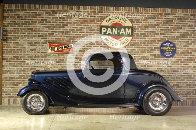 Ford Coupe Custom 1934. Artist: Simon Clay.