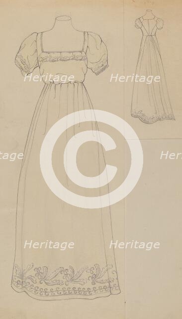 Dress, c. 1936. Creator: Margaret Concha.