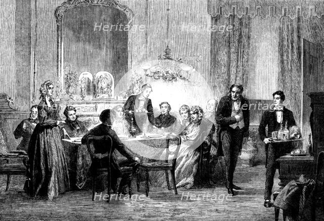 "Aunt Sally's Christmas-boxes": John Crass's Discomfiture - drawn by A. Hunt, 1862. Creator: Unknown.