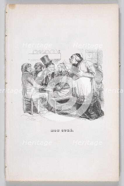 My cure from The Complete Works of Béranger, 1836. Creator: Jean Ignace Isidore Gerard.
