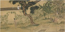 Scene from the play Romance of the West Chamber, by Wang Shifu, 16th century.  Artist: Qiu Ying