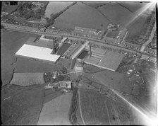 The Anchor and Moss Bridge Mills, Moss Bridge, Lancashire, c1930s. Creator: Arthur William Hobart.