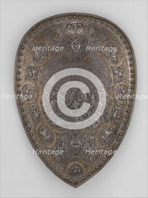 Shield of Henry II of France (reigned 1547-59), French, ca. 1555. Creator: Unknown.