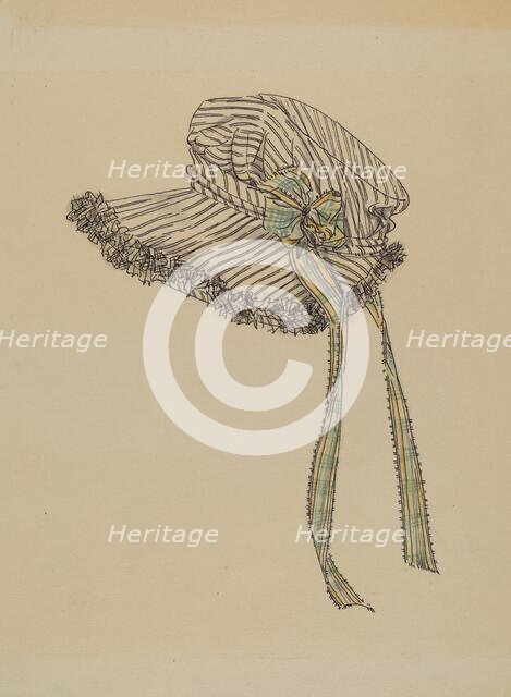 Bonnet, 1935/1942. Creator: Rosalia Lane.