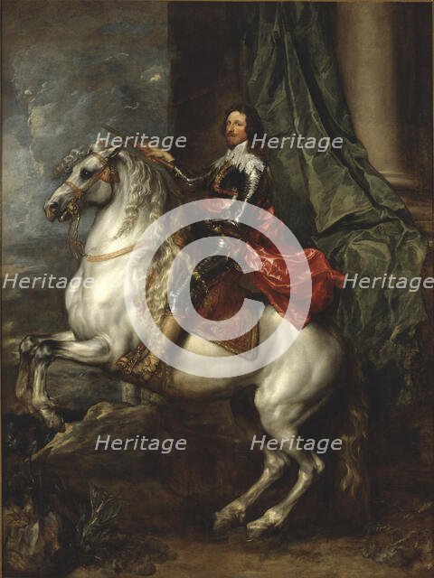 Equestrian portrait of Thomas Francis of Savoy (1596-1656), Prince of Carignano, 1634. Creator: Dyck, Sir Anthonis van (1599-1641).