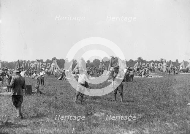 D.C. National Guard in Camp, 1915. Creator: Harris & Ewing.
