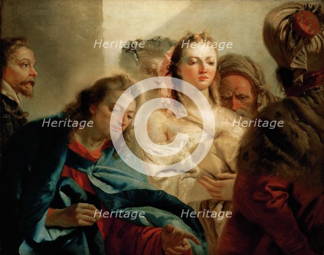 Christ and the Woman Taken in Adultery. Artist: Tiepolo, Giambattista (1696-1770)