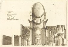 Cross-Section of a Church, 1619. Creator: Jacques Callot.