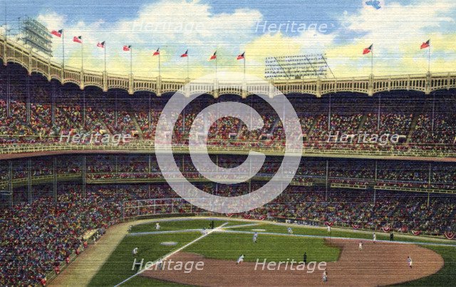 Yankee Stadium, New York City, New York, USA, 1951. Artist: Unknown