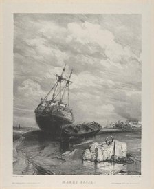 Low Tide, 1833. Creator: Eugene Isabey.