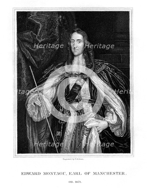 Edward Montagu, 2nd Earl of Manchester, English soldier, (1828).Artist: TA Dean