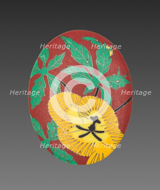 Locket Panel (2 of 4), 1800s. Creator: Alexis Falize (French, 1811-1898); Antoine Tard (French, active 1860-1889).