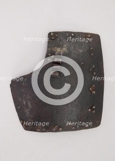 Right breastplate from a brigandine, Italian, ca. 1450. Creator: Unknown.