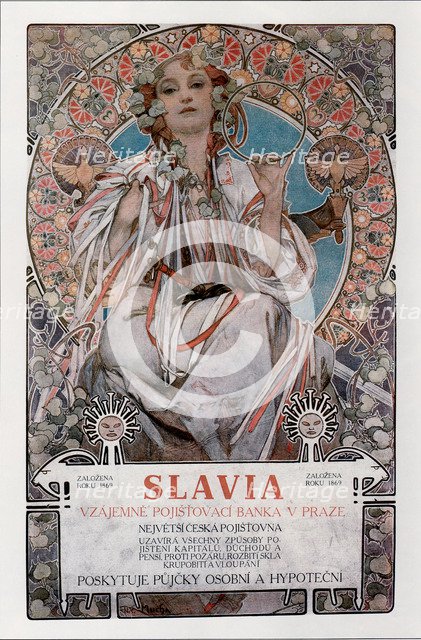Slavia (Poster), 1907. Artist: Mucha, Alfons Marie (1860-1939)