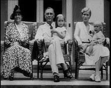 Franklin D Roosevelt, One of the Democratic Presidential Candidates, and Family, 1932. Creator: British Pathe Ltd.