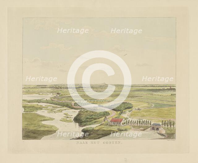 View of the landscape east of Nijmegen, 1815-1824. Creator: Derk Anthony van de Wart.