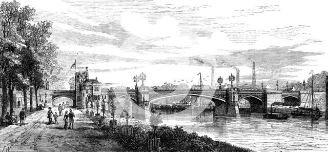 Skeldergate Bridge, York, 1881. Creator: Unknown.