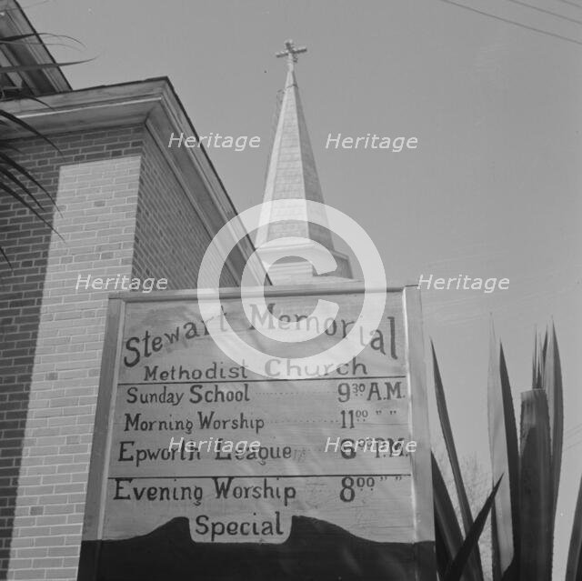 Negro church, Daytona Beach, Florida, 1943. Creator: Gordon Parks.