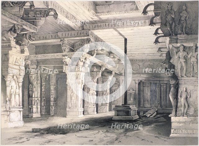 Temple of Sri Rama, Combaconum. Artist: J Hogarth