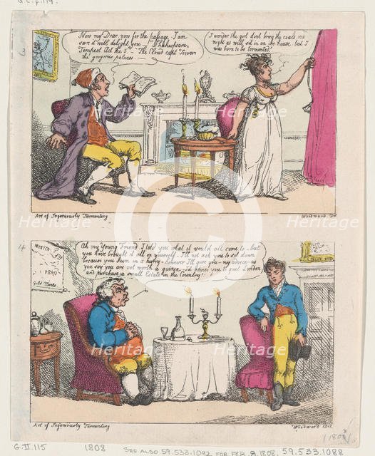 The Art of Ingeniously Tormenting, 1808., 1808. Creator: Thomas Rowlandson.