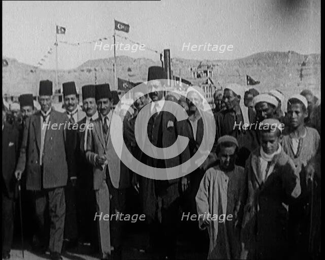 A Group of People Walking About in Sudan, 1924. Creator: British Pathe Ltd.