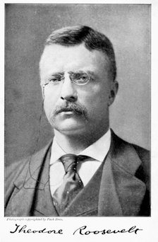 Theodore 'Teddy' Roosevelt, American President, 1901-1909. Artist: Unknown