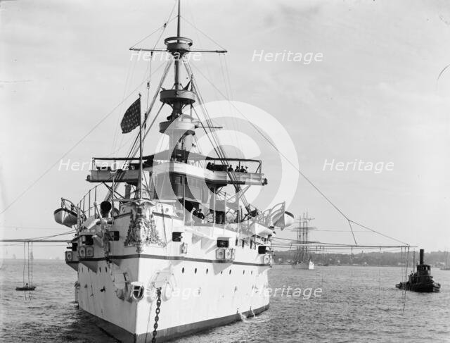 U.S.S. New York, c1894. Creator: William H. Jackson.