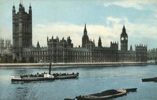 The Houses of Parliament, Westminster, London, c1907.  Creator: Unknown.