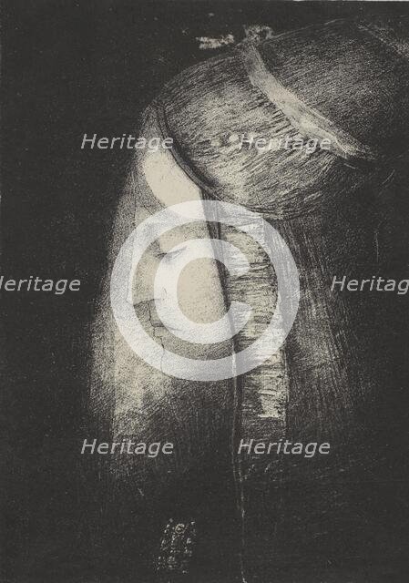 Profil de lumière (Profile of light), 1886. Creators: Odilon Redon, Lemercier et Compagnie.