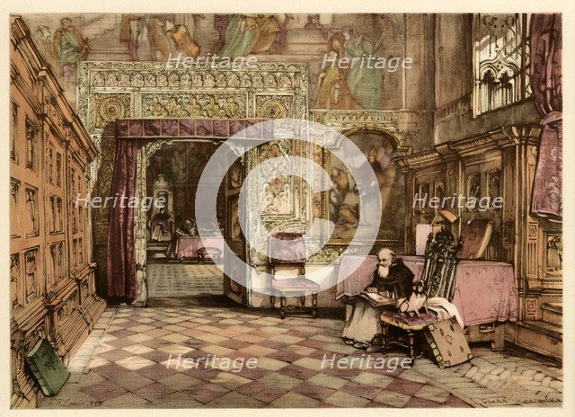 Inside the sacristy of the Cathedral of Toledo.