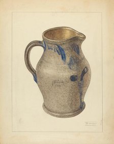 Pitcher, c. 1940. Creator: Frank Fumagalli.