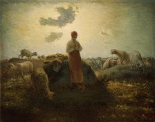 The Keeper of the Herd, 1871/74. Creator: Jean Francois Millet.