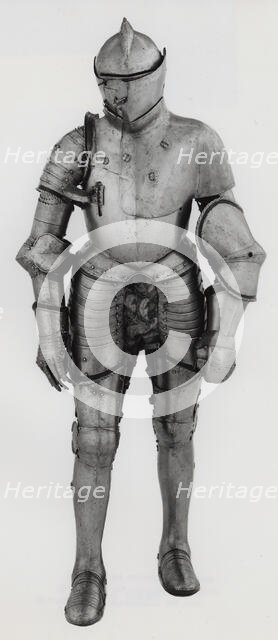 Portions of a Jousting Armor, Italy, c. 1560 with some modern restorations. Creator: Unknown.
