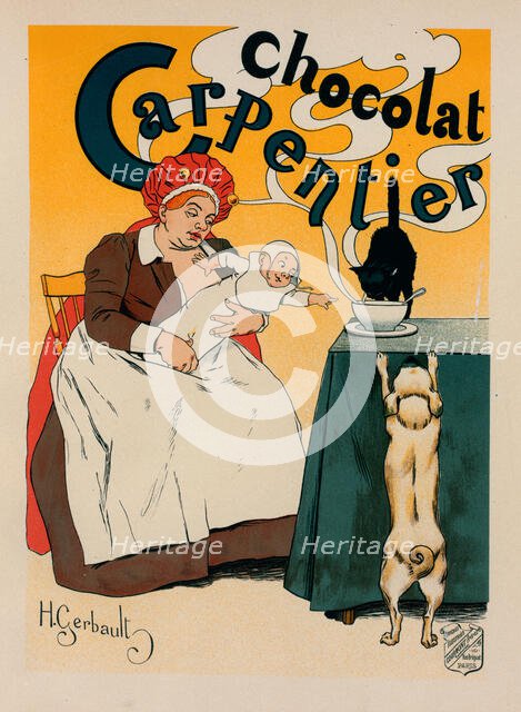 Affiche pour le "Chocolat Carpentier"., c1897. Creator: Henry Gerbault.