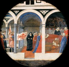 Birth Plate (Desco da Parto). Reverse: Puerperium of a noble Florentine woman.
