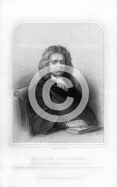 William Carstares, Scottish clergyman, (1870).Artist: S Freeman