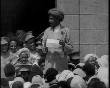 Man Making an Announcement, 1936. Creator: British Pathe Ltd.