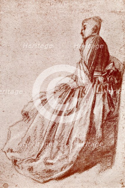 Study of a young woman, 1913. Artist: Jean-Antoine Watteau