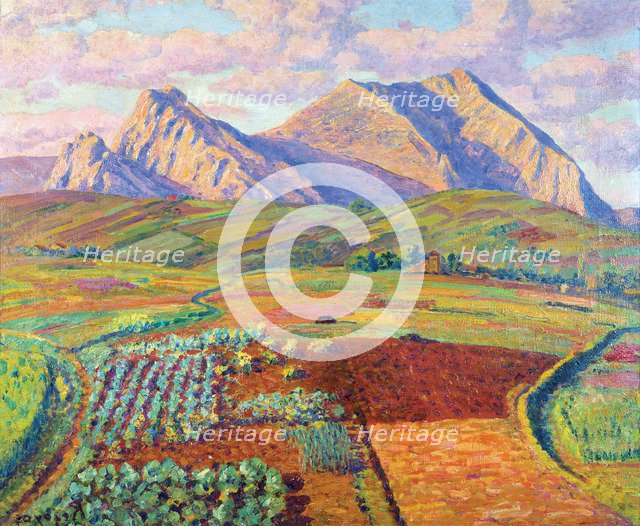  'Landscape' oil by Dario Regoyos.