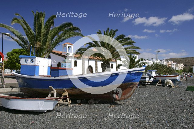 Fishing Boats, La Lajita, Fuerteventura, Canary Islands.
