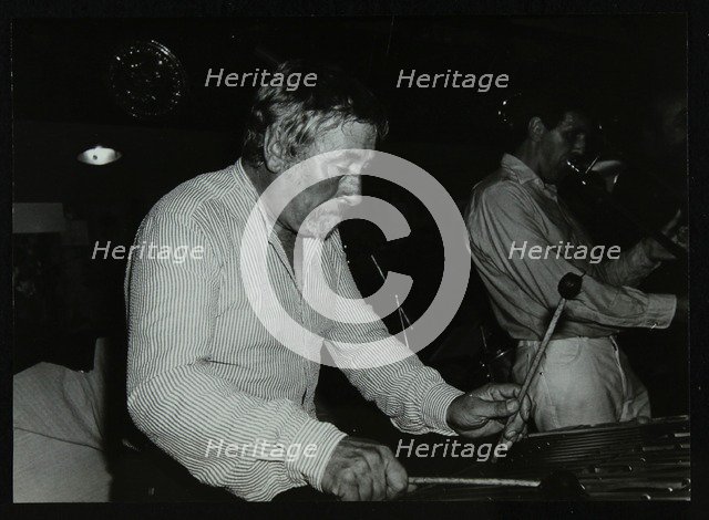 Bill Le Sage playing the vibraphone at The Bell, Codicote, Hertfordshire, 12 September 1982. Artist: Denis Williams