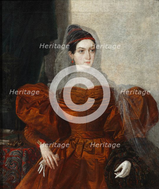 Portrait of Vera Alexandrovna Nashchokina (1811-1900), End 1830s.