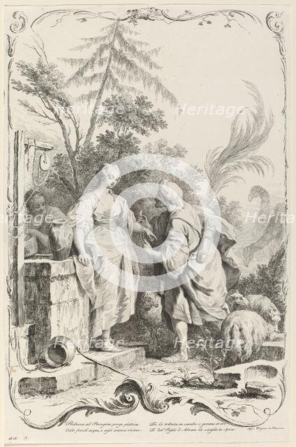 Rebecca at the Well, c. 1745. Creator: Joseph Wagner.